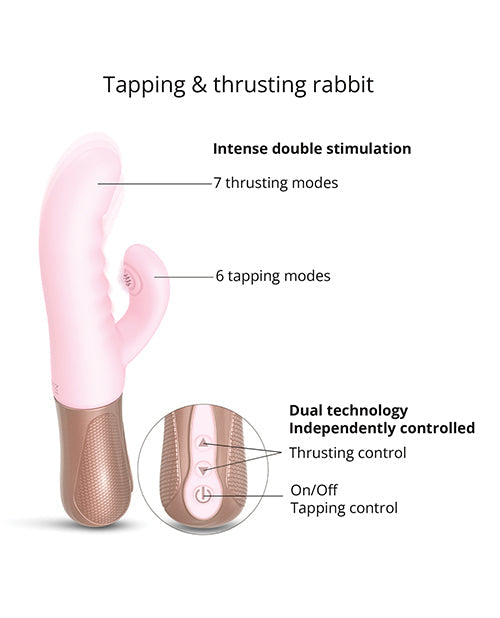 Love to Love G Spot Vibrator | Sassy Bunny Thrusting Vibrator | Pink Rabbit Vibrator | Best Vibrator for Women