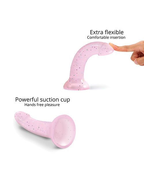 Love to Love Anal Dildo | Curved Suction Cup Dildo | Dildolls Starlight Pink Dildo