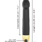 Dorcel Real Vibration M 8.6" Rechargeable Vibrator 2.0 - Black/Gold