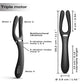 Dorcel Infinite Joy Bendable Forked Vibrator - Black