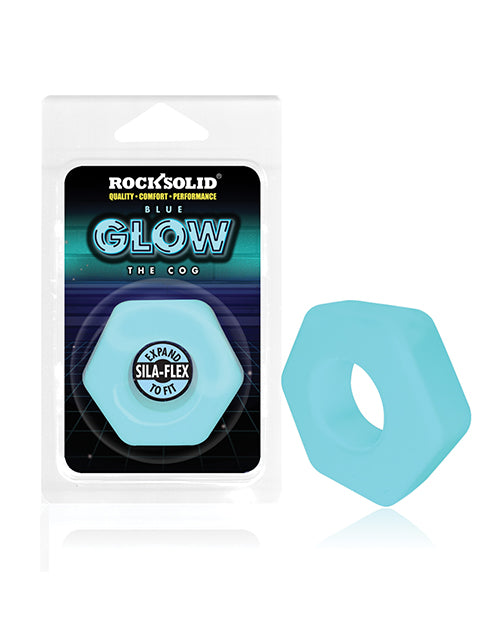 Rock Solid Glow in the Dark The Cog Ring - Blue