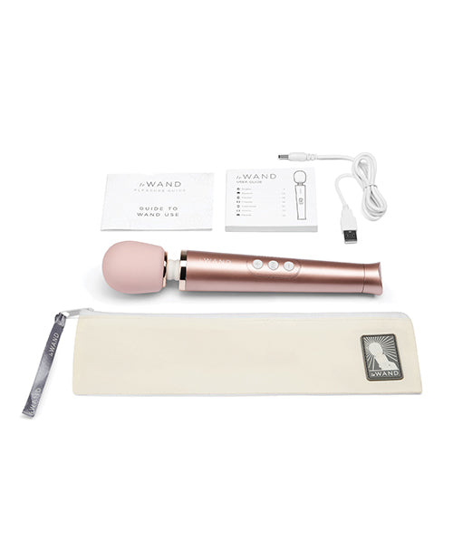 Le Wand Petite Rechargeable Vibrating Massager - Rose Gold