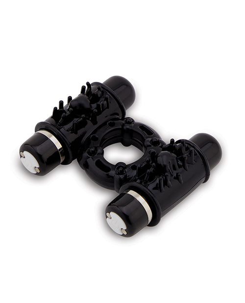 Nu Sensuelle Double Action Cockring 2x7 Function - Black