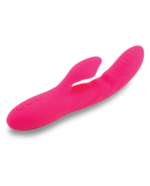 Nu Sensuelle Rabbit Vibrator | Nubii Kiah Turbo Boost G Spot Vibrator | Heating Dual Stim Pink Clit Vibrator