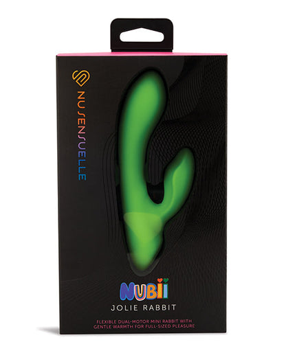 Nu Sensuelle G Spot Vibrator | Jolie Nubii Lime Green Clit Vibrator | Warming Mini Rabbit Vibrator | Best Vibrator for Women