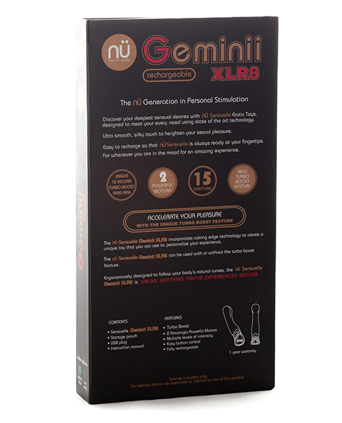 Nu Sensuelle Geminii XLR8 Turbo Boost G Spot - Ultra Violet