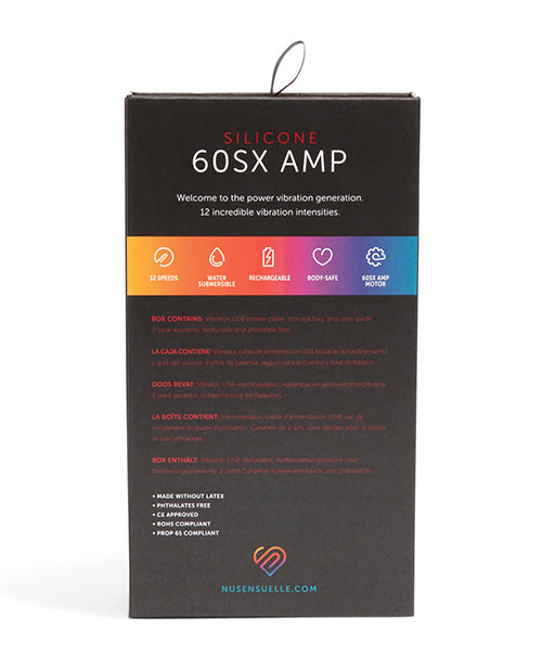 Nu Sensuelle 60SX AMP Silicone Bullet - Black