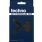 Techno Strobe App Controlled Vibrating Cock Ring - Black