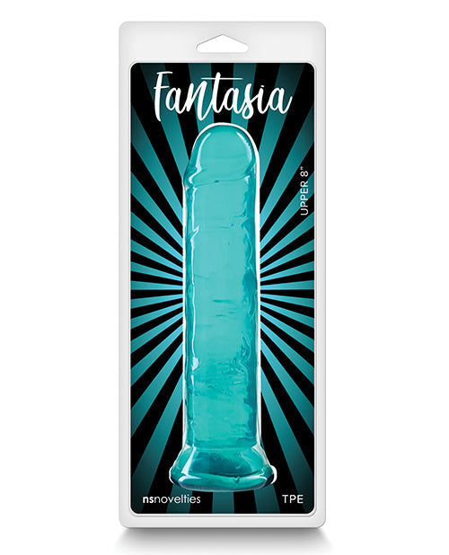 Fantasia Upper 8" Big Dildo | Teal Realistic Dildo | Stimulating Best Dildo | Flexible Large Dildo