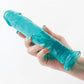 Fantasia Upper 8" Big Dildo | Teal Realistic Dildo | Stimulating Best Dildo | Flexible Large Dildo