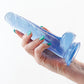 Fantasia Ballsy 6.5" Big Dildo | Blue Suction Cup Dildo | Flexible Realistic Dildo