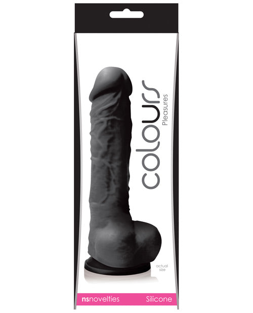 Colours Pleasures Realistic Dildo | 5" Big Black Dildo | Suction Cup Dildo