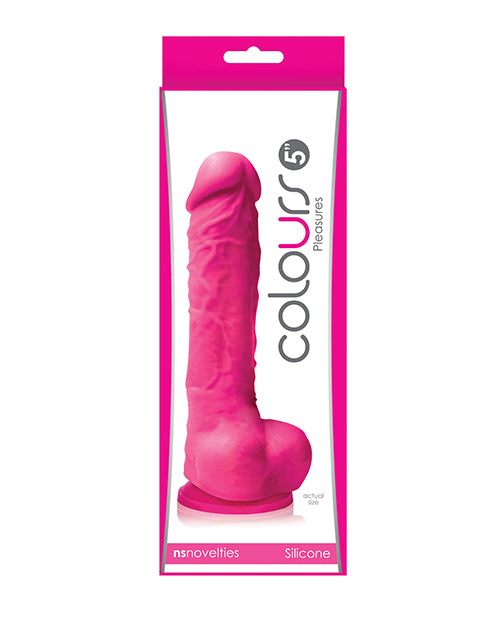 Colours Pleasures Realistic Dildo | 5" Big Dildo | Pink Suction Cup Dildo