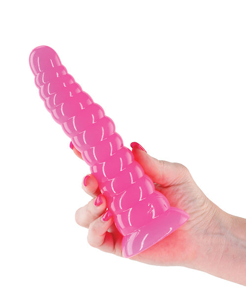 Firefly Nymph Pink Dildo | Glow in the Dark Big Dildo | Glowing Suction Cup Dildo