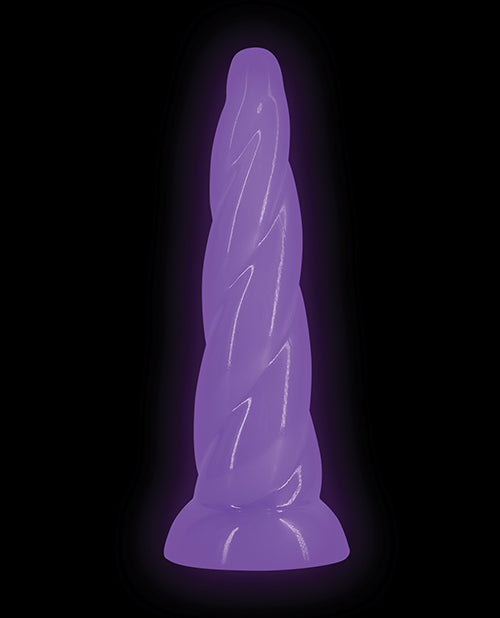 Firefly Siren Glow in the Dark Purple Dildo | Body-Safe Suction Cup Dildo | Realistic Dildo