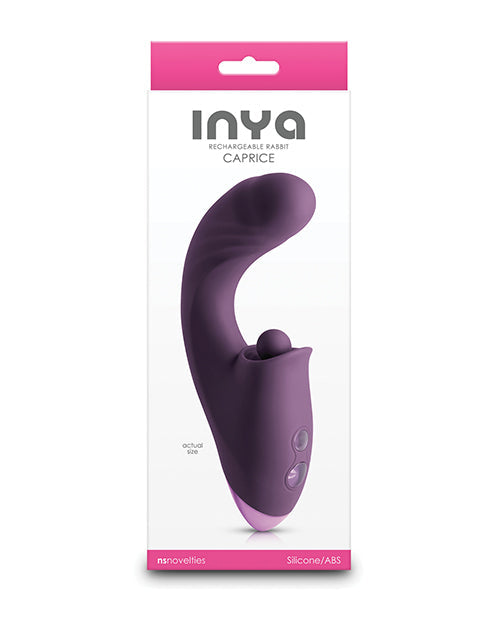 INYA Caprice Small Vibrator | Purple G Spot Vibrator | Flexible Thrusting Vibrator | 5x Clit Vibrator