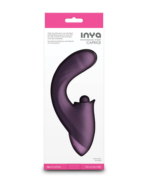 INYA Caprice Small Vibrator | Purple G Spot Vibrator | Flexible Thrusting Vibrator | 5x Clit Vibrator