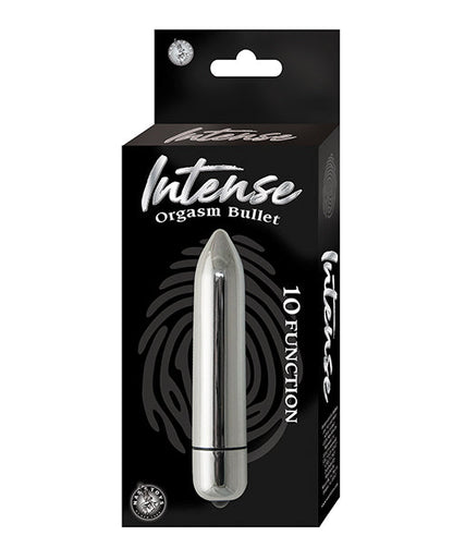 Intense Orgasm Bullet Vibrator | Silver 10-Function Waterproof Discreet | Best Vibrator for Women