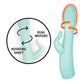 Goddess Heat-Up Rabbit Vibrator | Rotating Clit Vibrator | Aqua G Spot Vibrator | Best Vibrator for Women