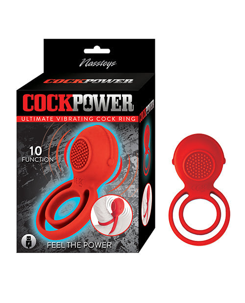 Cockpower Ultimate Vibrating Cock Ring - Red