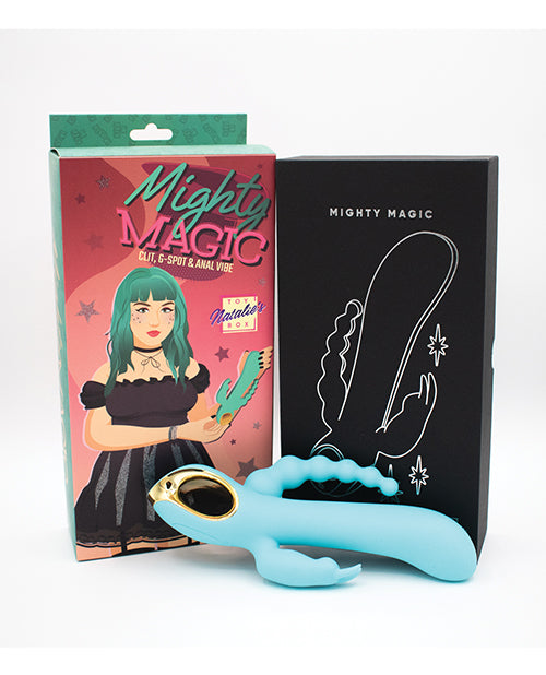 Natalie's Toy Box G-Spot Vibrator | Vibrating Anal Beads | Aqua Rabbit Vibrator 3-in-1