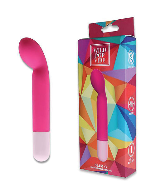 Wild Pop Vibe Slim G Vibrator - Pink