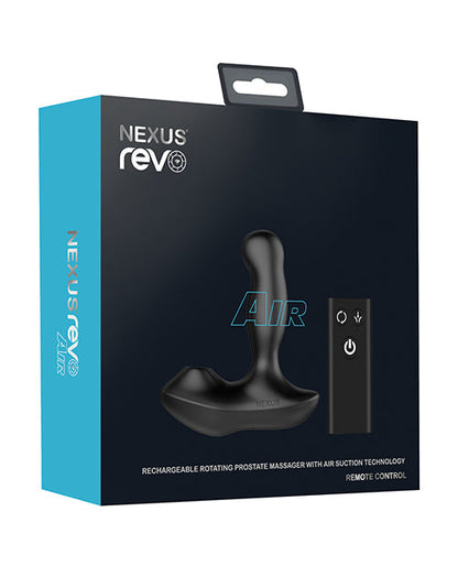 Nexus Revo Air Rotating Prostate Massager Suction - Black