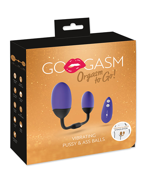 GoGasm Vibrating Pussy & Ass Balls - Purple