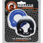 Oxballs Ultraballs Cock Rings - Black/Police Blue Pack of 2