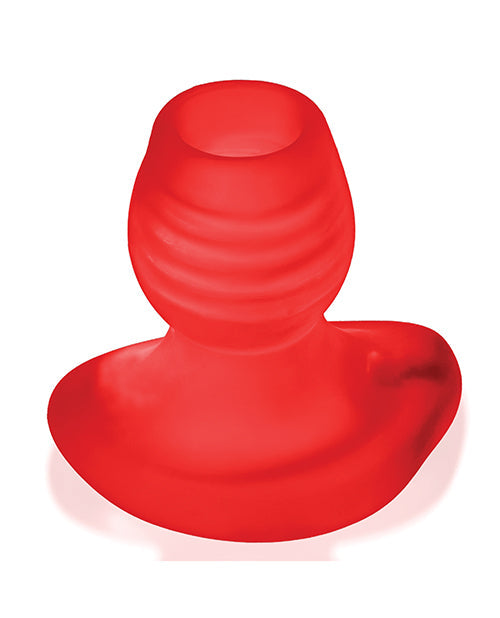 Oxballs Glowhole 2 Hollow Buttplug w/LED Insert Large - Red Morph