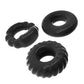 Oxballs Bonemaker 3 Pack Cockring Kit - Black