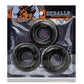 Oxballs Fat Willy 3 Pack Jumbo Cock Rings - Black