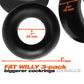 Oxballs Fat Willy 3 Pack Jumbo Cock Rings - Black