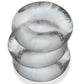 Oxballs Fat Willy 3 Pack Jumbo Cock Rings - Clear