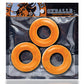 Oxballs Fat Willy 3 Pack Jumbo Cock Rings - Orange