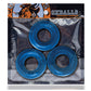 Oxballs Fat Willy 3 Pack Jumbo Cock Rings - Space Blue