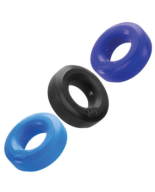 Hunky Junk C Ring Multi Pack - Cobalt Pack of 3