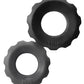 Hunky Junk Cog Ring 2 Size Double Pack - Tar & Stone Pack of 2