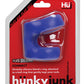 Hunky Junk Connect Cock Ring w/Balltugger - Cobalt