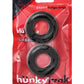 Hunky Junk Stiffy 2 Pack Cockrings - Tar Ice