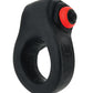 Hunkyjunk Revring Cock Ring w/Vibe - Tar w/Red Vibe