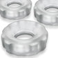 Hunky Junk Super Huj 3 Pack Cockrings - Clear Ice