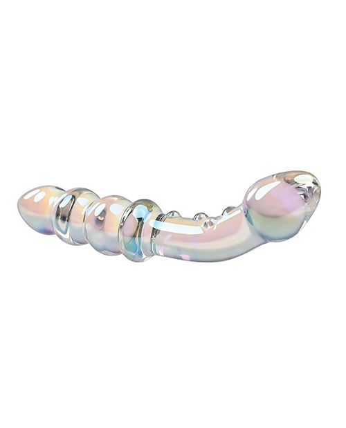 Playboy Pleasure Anal Dildo | Clear Jewels Double Dildo | Glass Dildo with Anal Beads