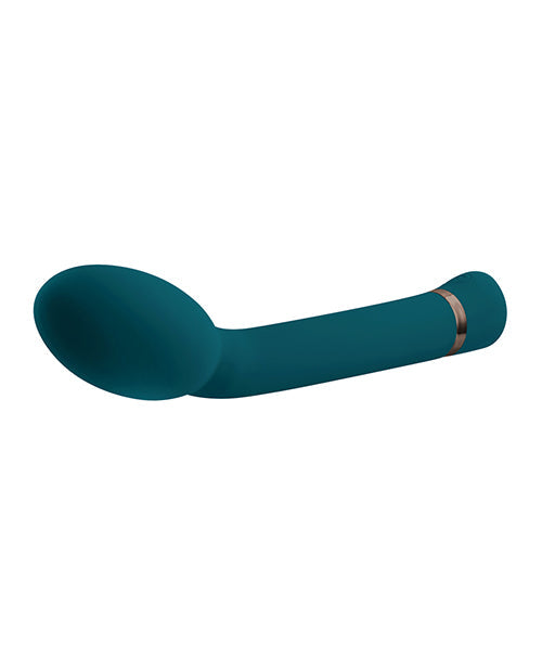 Playboy Angled Clit Vibrator | Pleasure On The Spot G-Spot Vibrator | Deep Teal 10-Speed