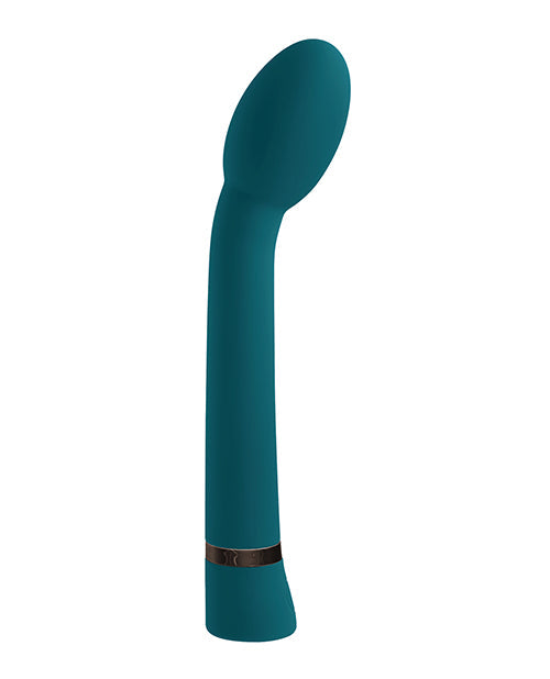 Playboy Angled Clit Vibrator | Pleasure On The Spot G-Spot Vibrator | Deep Teal 10-Speed