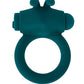 Playboy Pleasure Bunny Buzzer Cock Ring - Deep Teal