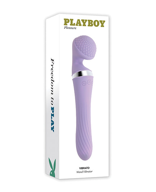 Playboy Pleasure Vibrato Wand Vibrator - Lilac