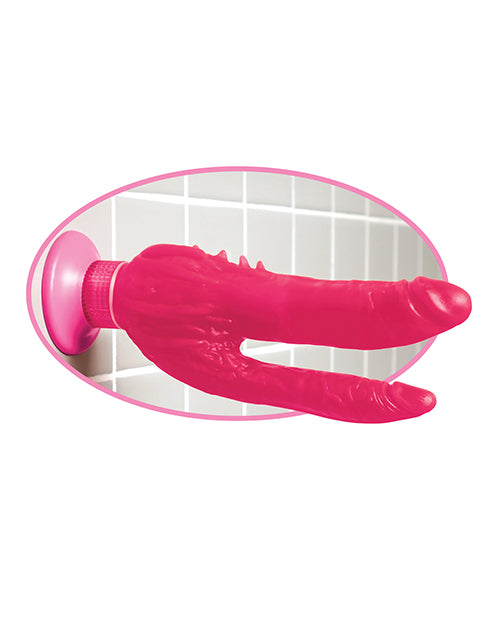 Wall Bangers Double Dildo | Penetrator Waterproof Pink Dildo | Suction Cup Dildo