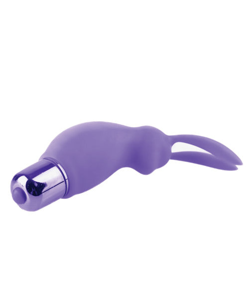 Neon Luv Couples Kit | Touch Vibrating Cock Ring | Silicone Rabbit Vibrator | Purple Bullet Vibrator