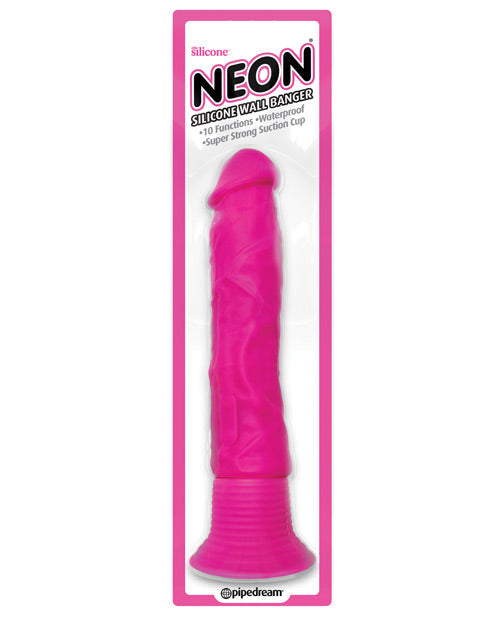 Neon Realistic Dildo | Luv Touch Suction Cup Dildo | Silicone Dildo | Wall Banger Pink Dildo